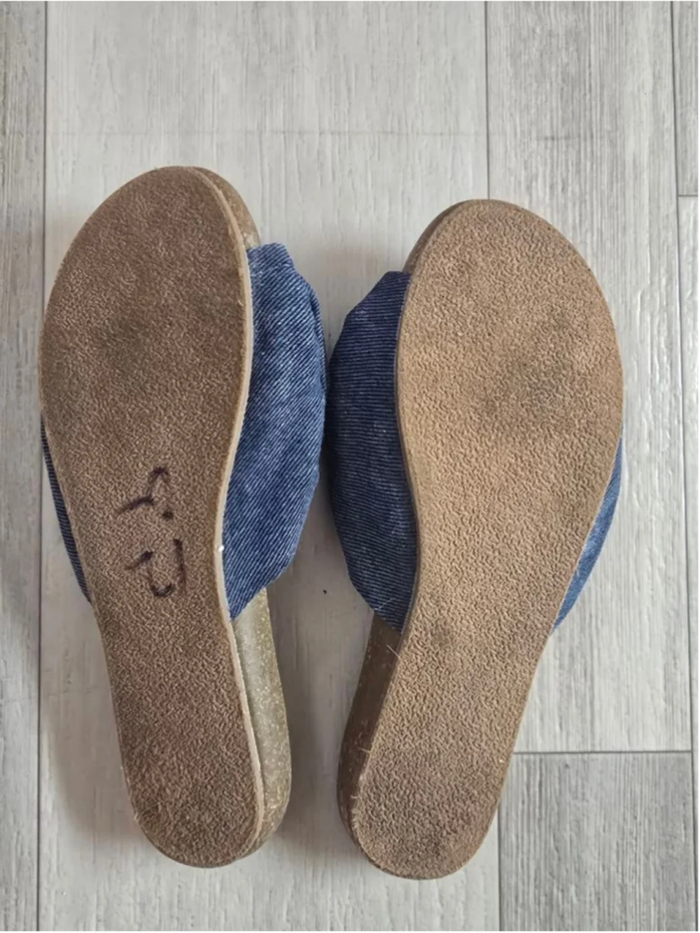 Women's Blowfish Malibu Ginah Blue Denim Bow Sandals Size 7